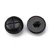 1-Hole Plastic Buttons BUTT-WH0027-03B-01-2