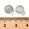 Frosted Transparent Acrylic Beads OACR-F013-13F-3
