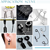 Unicraftale 18Pcs 3 Colors 201 Stainless Steel Huggie Hoop Earrings Findings STAS-UN0056-83-6