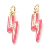 Brass Micro Pave Clear Cubic Zirconia Pendants LS-ZIRC-A019-12G-G-1