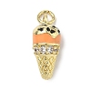Brass Micro Pave Cubic Zirconia Pendants LS-KK-H255-03G-04-1