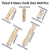 1840Pcs 4 Style Glass Twisted Bugle Beads SEED-CN0001-43A-2