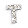 Alloy Slide Charms ALRI-WH0005-09T-P-1