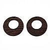 Natural Wenge Wood Pendants WOOD-T023-52A-01-2
