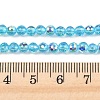Electroplate Transparent Glass Beads EGLA-B013-02A-AB03-4