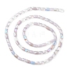 Gradient Color Electroplate Glass Bead Strands GLAA-E042-01B-2