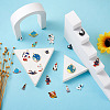 36Pcs 18 Styles Baking Paint Alloy Pendants FIND-CD0001-02-6