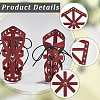 Adjustable PU Leather Cord Bracelet with Wax Cord AJEW-WH20064-34B-5