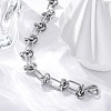 Tarnish Resistant 304 Stainless Steel Link Chain Bracelets BJEW-Z011-09P-2
