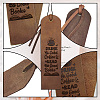 Cowhide Leather Labels AJEW-WH0386-0038-4