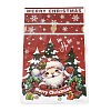 Christmas Santa Claus Plastic  Packing Pouches Drawstring Bags ABAG-Q053-05B-2