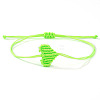 Adjustable Braided Polyester Cord Bracelets for Friendship and Couple VG5785-6-1