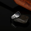 Alloy Micro Pave Cubic Zirconia Finger Rings for Men FS-WGE231C-03-3