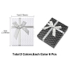 12Pcs 2 Colors Cardboard Paper Jewelry Set Boxes CBOX-FS0001-03-4