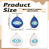 4Pcs 2 Colors Alloy Enamel Pendants ENAM-LP0002-11-2