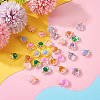  36Pcs 6 Colors Transparent Glass Pendants FIND-TA0002-04-15