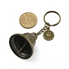 Iron Bell & Hollow Out Alloy Pendant Keychains KEYC-JKC00998-01-3