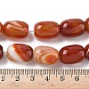 Natural Banded Agate/Striped Agate(Dyed & Heated) Beads Strands G-H324-01G-4