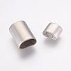 Tarnish Resistant 304 Stainless Steel Magnetic Clasps with Glue-in Ends STAS-K145-17P-1