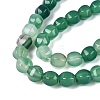 Natural Green Onyx Agate Beads Strands G-Q608-08A-03-4