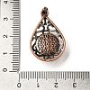 Natural Red Jasper Pendants G-H065-02R-22-3