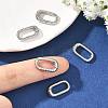 SHEGRACE Brass Spring Gate Rings XGRQ58222-756P-4