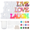 Word Love & Laugh Silicone Molds Kits DIY-OC0003-12-1