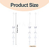 2Pcs Glass Teardrop Window Hanging Suncatchers HJEW-TADJ0019-4