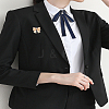 1Pc Bowknot Imitation Pearl Brooch JEWB-LP0004-15-3