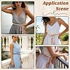 2Pcs 2 Colors Bohemian Imitation Leather Tassel with Alloy Ring Waist Chain Belts for Women AJEW-CL0005-22A-5