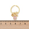 Brass Micro Pave Cubic Zirconia Adjustable Open Cuff Rings for Women RJEW-U057-05G-5