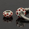 Alloy Rhinestone European Beads CPDL-H999-1-1