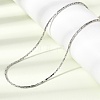 1.3MM 304 Stainless Steel Boston Link Chains Necklaces for Women Men NJEW-Z115-12P-04-1