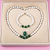 Natural Freshwater Pearl Beaded Necklace & Bracelets Sets for Women WGE4EAE-32-1