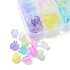 9 Colors Transparent Acrylic Beads Caps OACR-FS0001-72-3