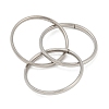 201 Stainless Steel Trinity Interlocking Ring Finger Rings FS-WG6776A-06-3