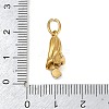 304 Stainless Steel Micro Pave Cubic Zirconia Pendants SA-CBA1D2B-01G-I-3
