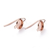304 Stainless Steel Earring Settings STAS-O141-03RG-2