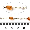 Handmade Natural Carnelian Nuggets Beaded Chains CHC-F020-04G-04-2