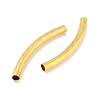 Brass Curved Tube Beads KK-B120-01G-G-2