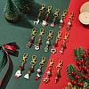 15Pcs 15 Style Christmas Alloy Enamel Pendant Decorations HJEW-JM02205-2