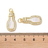 Brass Micro Pave Cubic Zirconia Pendants KK-B083-10G-3