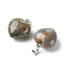 Natural Indian Agate Pendants G-F820-10A-20-2