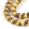 Baking Paint Glass Beads Strands DGLA-N012-8mm-09-3