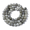 Natural Labradorite Round Beads Strands X-G-S158-6mm-2