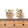 Rack Plating Brass Micro Pave Cubic Zirconia Pendants KK-K333-86G-3