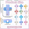 300Pcs Gradient Color Transparent Acrylic Beads OACR-HY0001-25-2