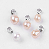 Natural Cultured Freshwater Pearl Pendants X-SPB002Y-1