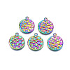 Rainbow Color Alloy Pendants PALLOY-N156-205-1