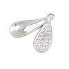 304 Stainless Steel Pendant Rhinestone Settings SA-CBA038A-01A-P-2